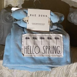 **SOLD On Mercari** Rae Dunn "HELLO SPRING" Plush Throw